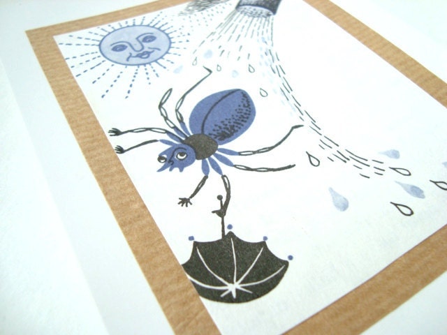 Note cards,  vintage children's illustrations. Black and White animal series. x 6 with envelopes