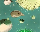 The Blowfish Recumbent - 8x10 art print