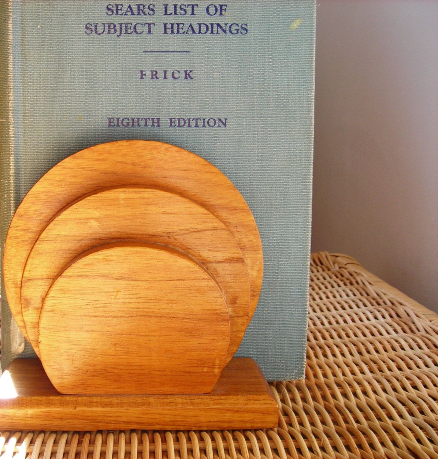 Vintage Handmade Art Deco Bookends