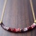 Multi Sapphire Rondelle Necklace 14K Gold