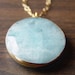 Blue Aquamarine Gold Necklace - limited edition