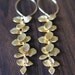 Orchid Flower Earrings Elongated 14k Gold