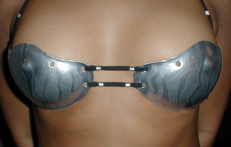 Metal Zebra Etched Bra 74.1 size A-B