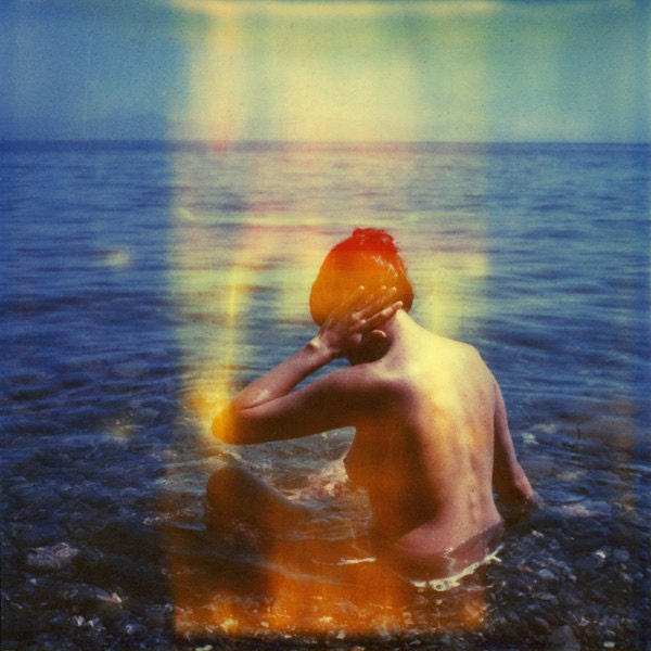 Beach art summer polaroid printed on a fine art paper - giclée 8x8 inches