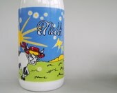 Vintage Carlton Glass Milk Bottle White Milk Glass