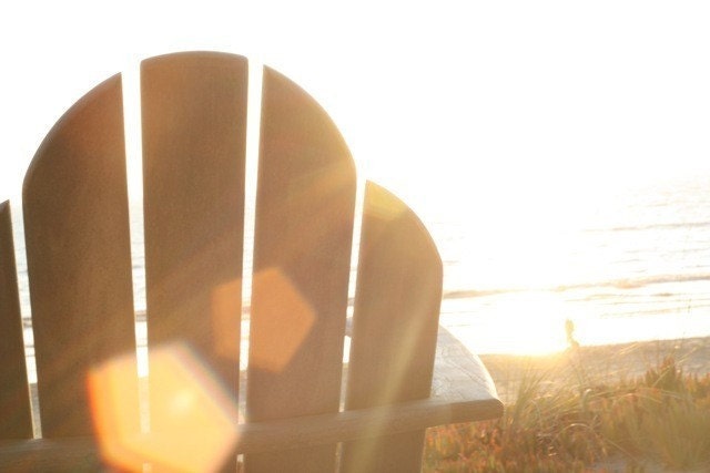 Adirondack Chair beach fine art photograph 8x12