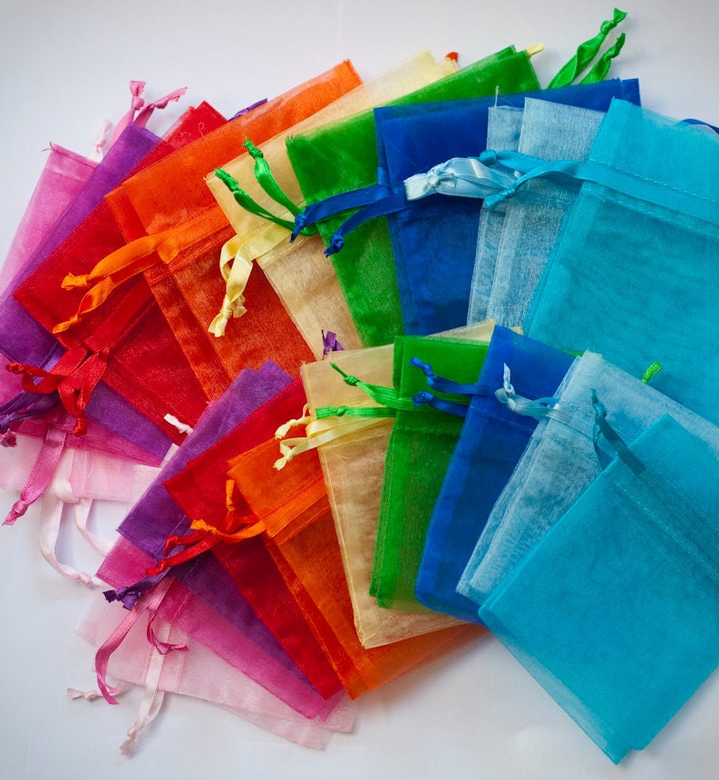 25 Organza Bags, 4x6 inch