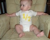 Infant Boys/Girls Half year birthday....Lets Celebrate the 1/2 year old Birthday Onesie 6-9m