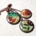 Autumn leaf necklace - Autumn jewelry - Boho (BN008)
