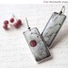 Red and Black Full Moon earrings (E035)