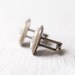 Personalized Initials cufflinks - Rustic wedding cufflinks (C020)