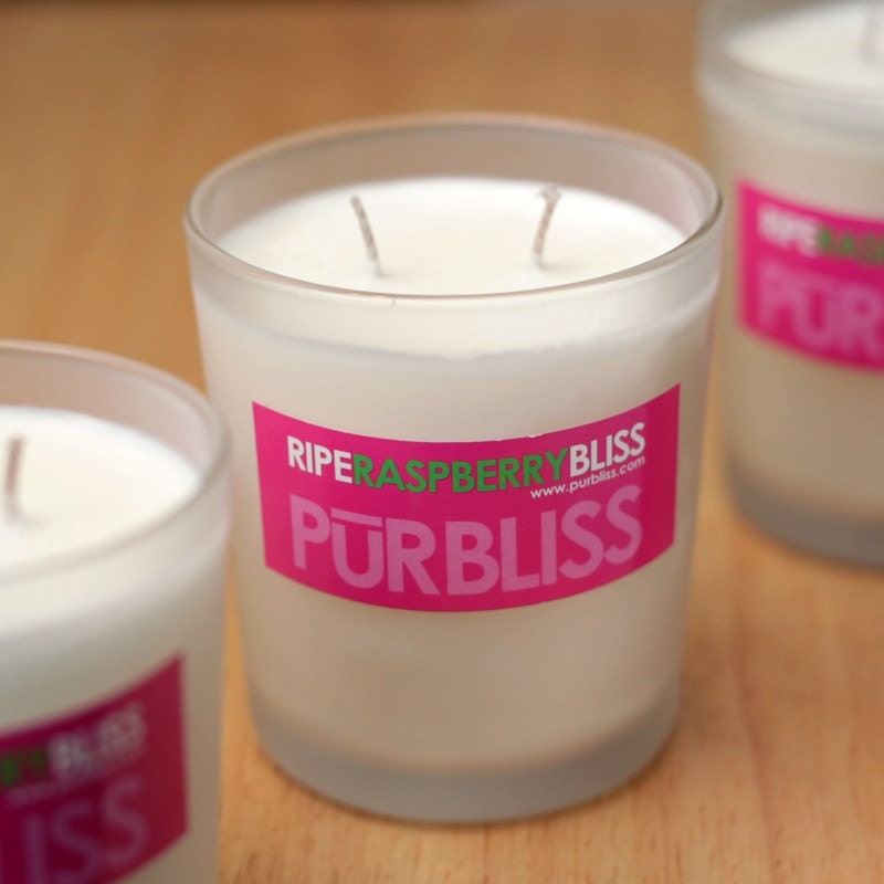 RIPE RASPBERRY Soy Candle - Medium  Jar