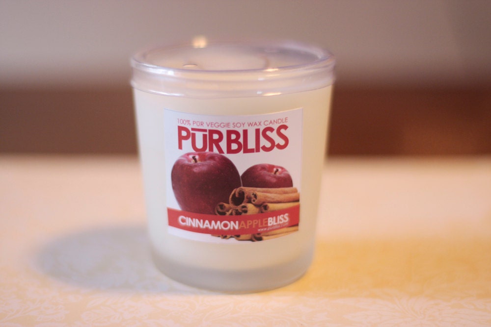 CINNAMON APPLE SCENTED Medium Jar Soy Candle