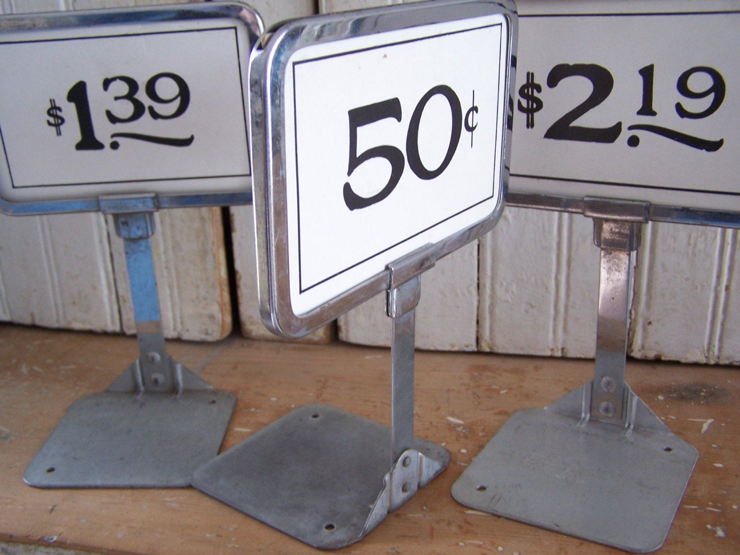 Vintage Store Price Display Stand