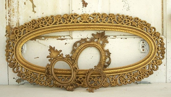 Vintage Picture Frames Rococo Hollywood Regency Style