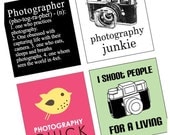Phunky Photo and Photographer - SCRABBLE Pendant size - Digital sheet-pendant - Buy 2 Get 1 Free