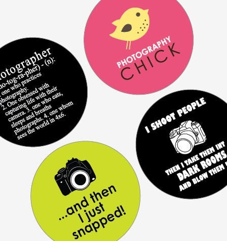 Phunky Photo and Photographer - One Inch (1x1) Round Pendant images - Digital sheet-pendant - Buy 2 Get 1 Free