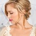 blush pink feather headband - Aurelia