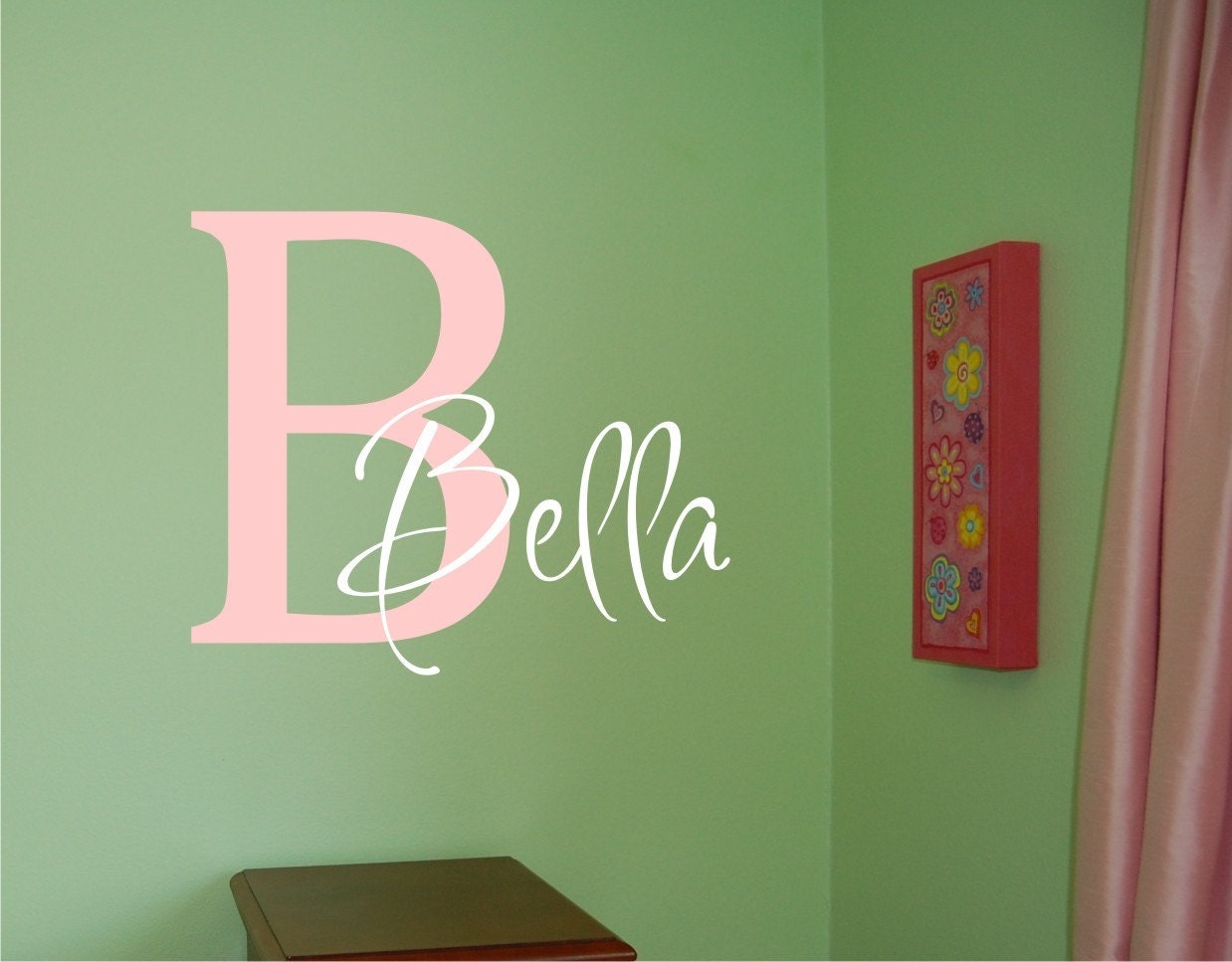 Bella Initial - Vinyl Wall Decal