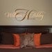 Vinyl Wall Decal His and Hers Established Monogram
