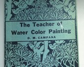 Vintage Water Color Painting Book