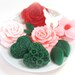 Hearts Flowers Soap Gift - Rose Guest Soap - Cherry Blossom Scent - Hostess Gift - Mothers Day