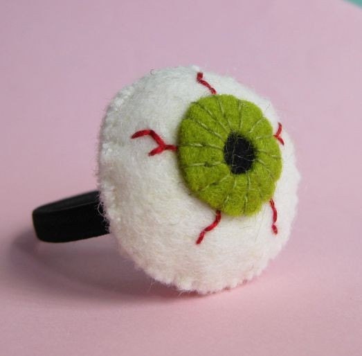 Eyeball Hair Tie Green Eye