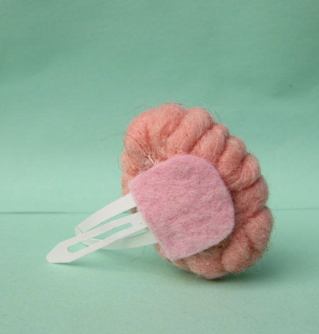Brain Hairclip Top View