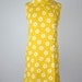 SALE 60s dress / saffron floral cotton mini (m - l)