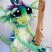 OOAK Commissioned Water Goblin Needle Felted Fantasy Soft Sculpture Art Doll Plush made to order