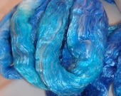 Hand-dyed Merino/Tencel Roving - 4 oz - Lula