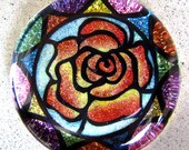Sale: Glitter Rose Paperweight