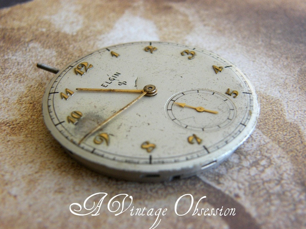 Vintage Pocket Watch for Your Steampunk Jewelry by avintageobsession on etsy