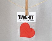 Red Heart Gift Tags - Set of 6
