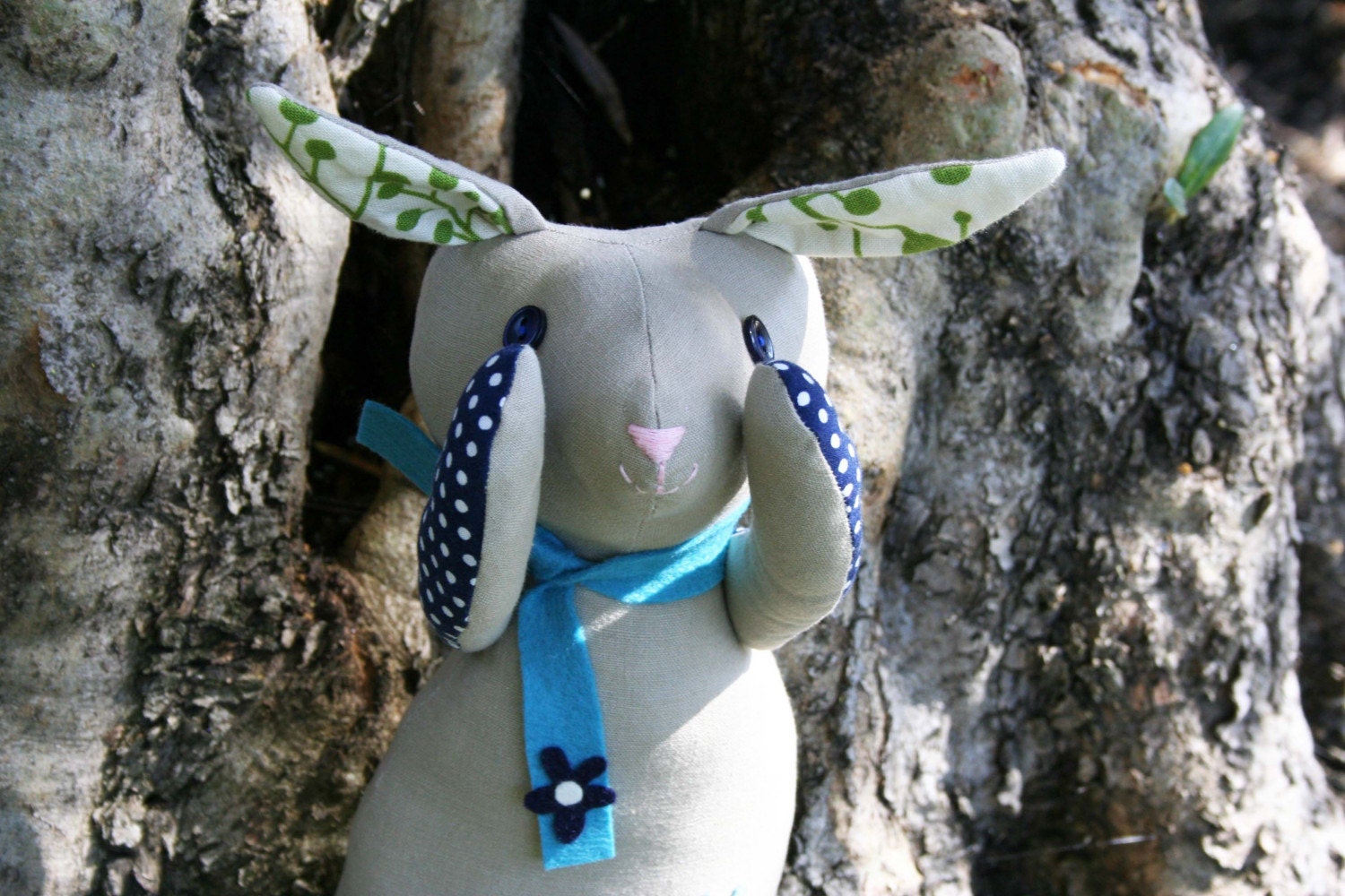 Handmade Rabbit Doll- Mostly Marvelous Ms. Rabbit