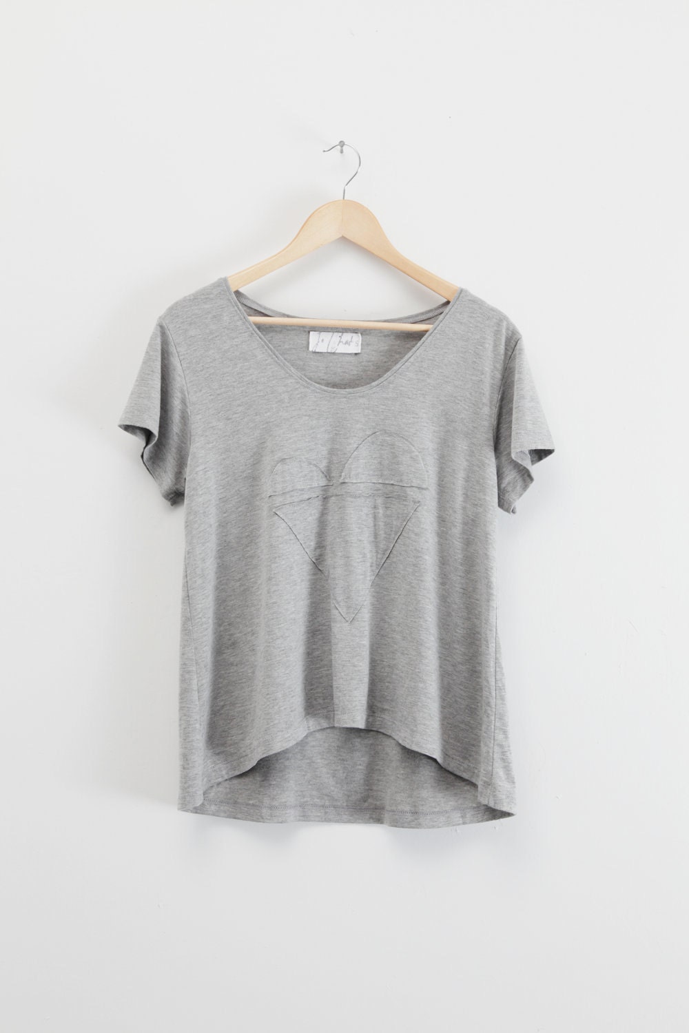 Dunan heather grey tee shirt