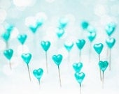 Turquoise hearts (5x7)