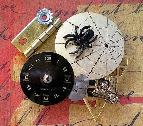 Biding time - hardware brooch pin