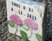 Pink Hydrangea Save the Date Magnets, Wedding Favor, Set of 25