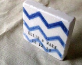 Blue Chevron Save the Date Magnets, Wedding Favors, Ombre, Set of 25