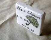 Shower Party Favors, Save the Date Magnets, Sage Green Set of 25