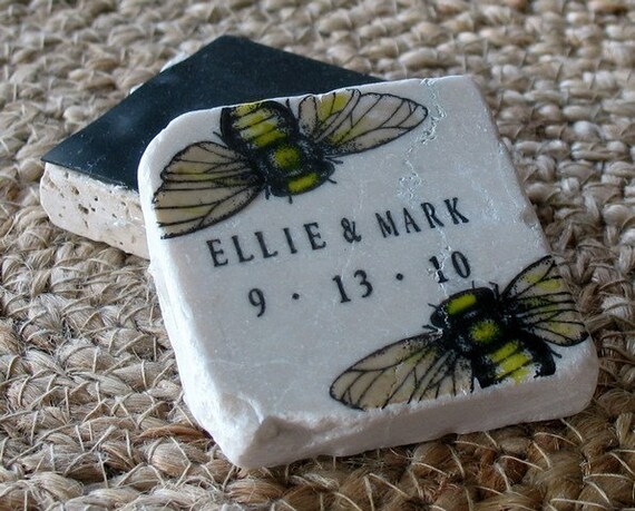 Bee Wedding Favors, Save the Date Magnets, Set of 25