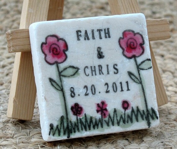 Garden Save The Date Magnets, Wedding Favors, Set of 25