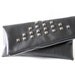 Large leather carry-all pouch (studded bag, large fold over clutch, zippered pouch) - 15 % off