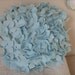 Snow- Ice Blue Round Hydrangea Pillow