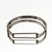 OPEN-FACED GUNMETAL-plated Simple Swing-Top Bracelet - Unisex