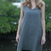 Gray Linen Pinafore