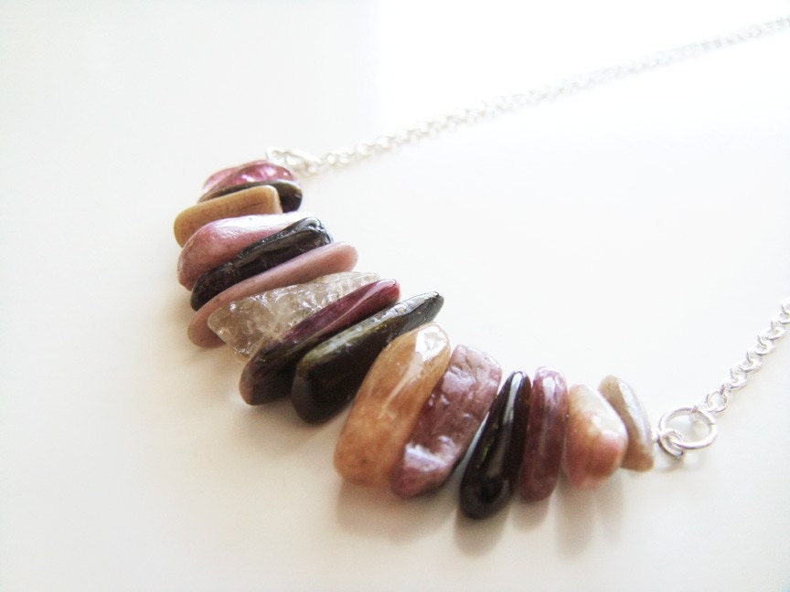 Paleolithic Art Necklace - Pink Tourmaline