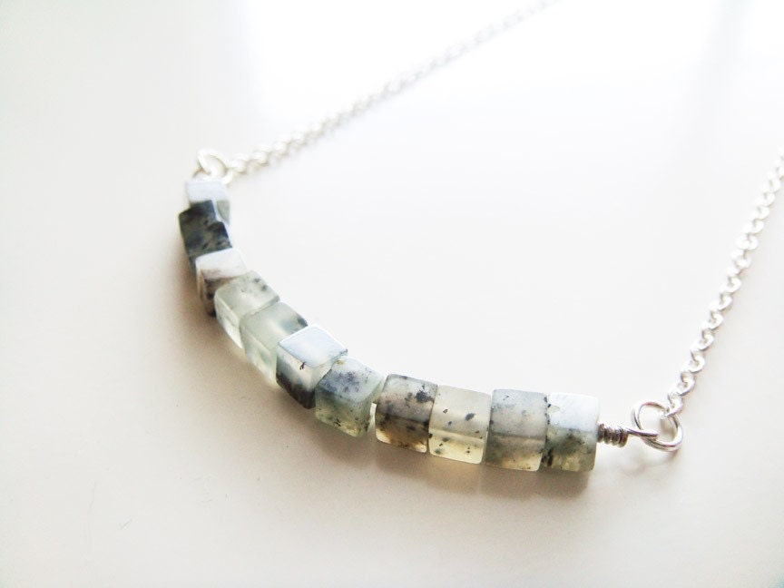 Cubism Necklace - Sesame Jasper