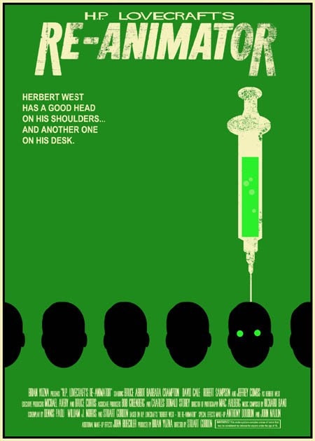 Re-Animator vintage style 5X7 print